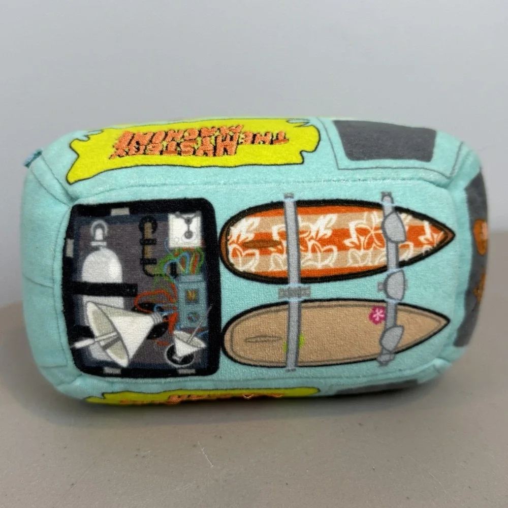 Bark Scooby Doo Dog Toy Mystery Machine Van Blue Green Plush